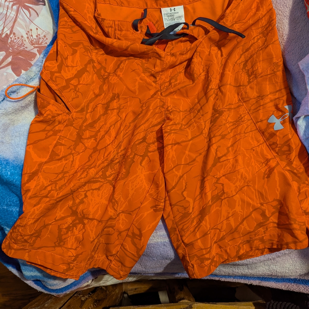 Under Armour Bold Orange Sports Shorts